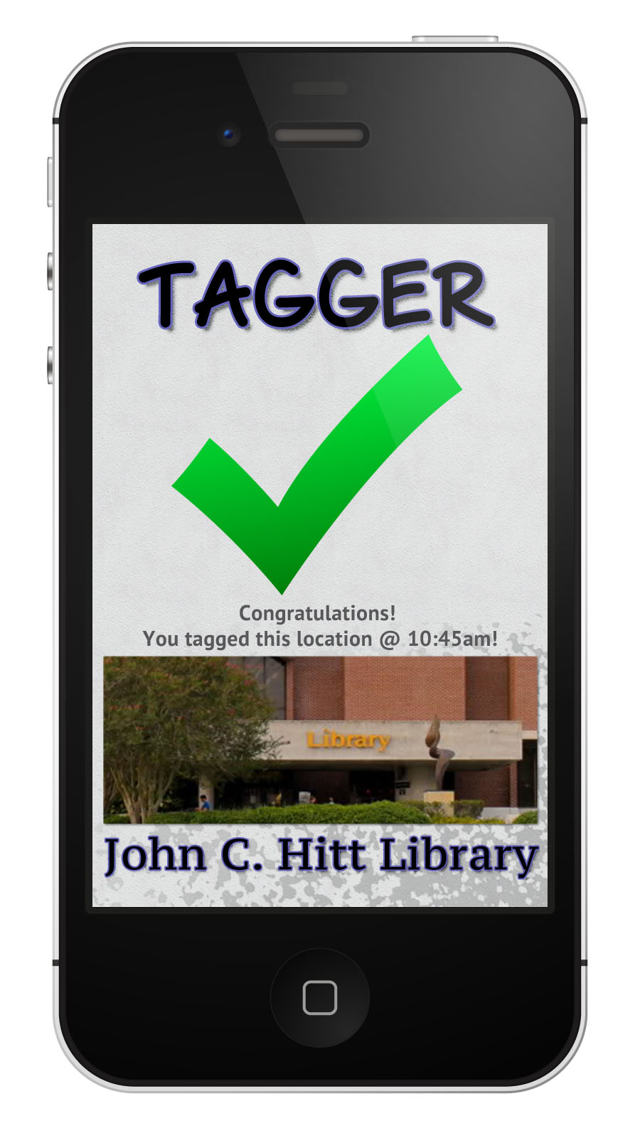 Tagger Success Screen Tagger Success Screen