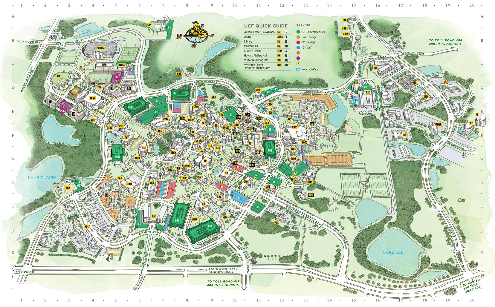 UCF Campus Map UCF Campus Map
